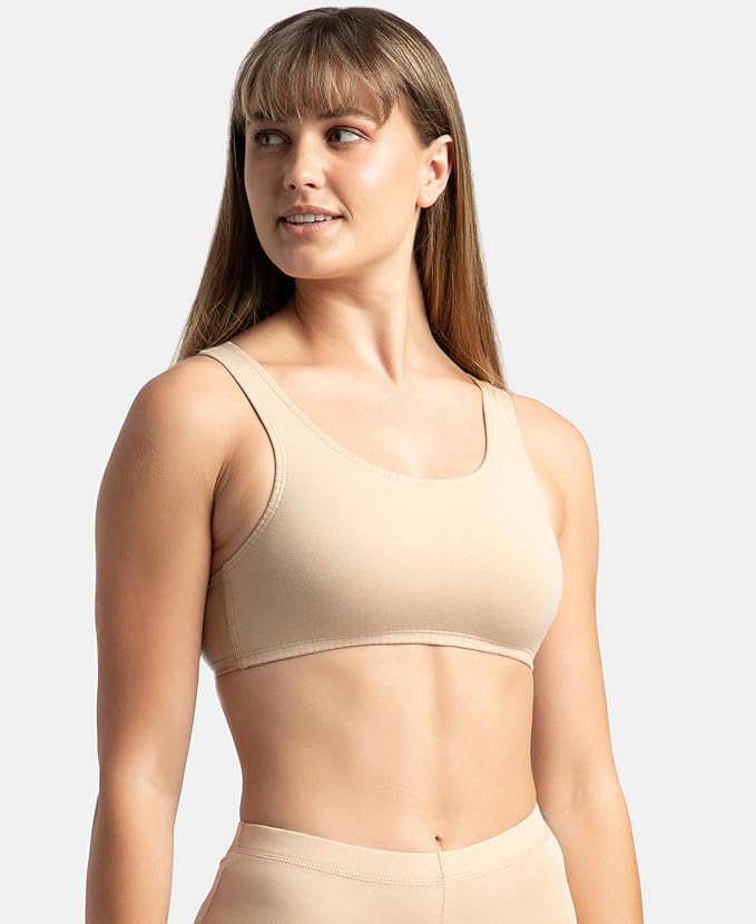 Jockey 1582 Women’s Cotton Stretch Slip-On Crop Top – Stay Fresh Comfort